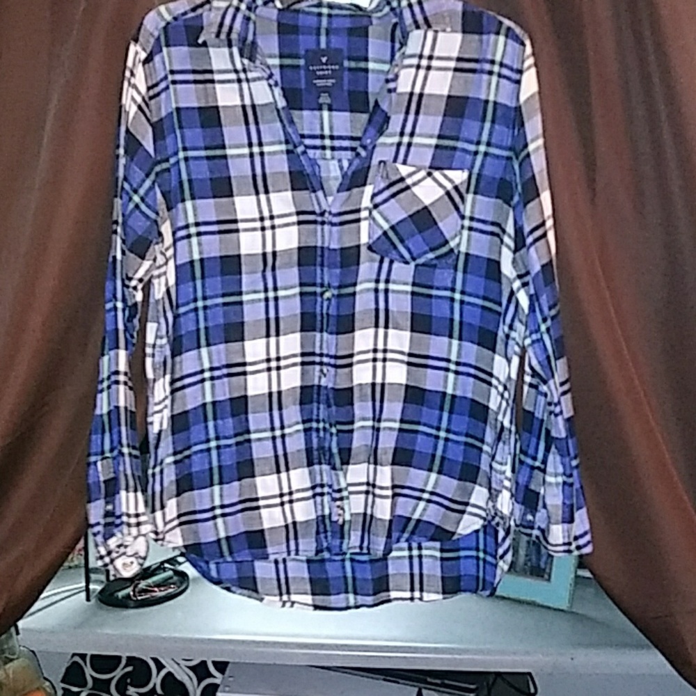 Plaid button down